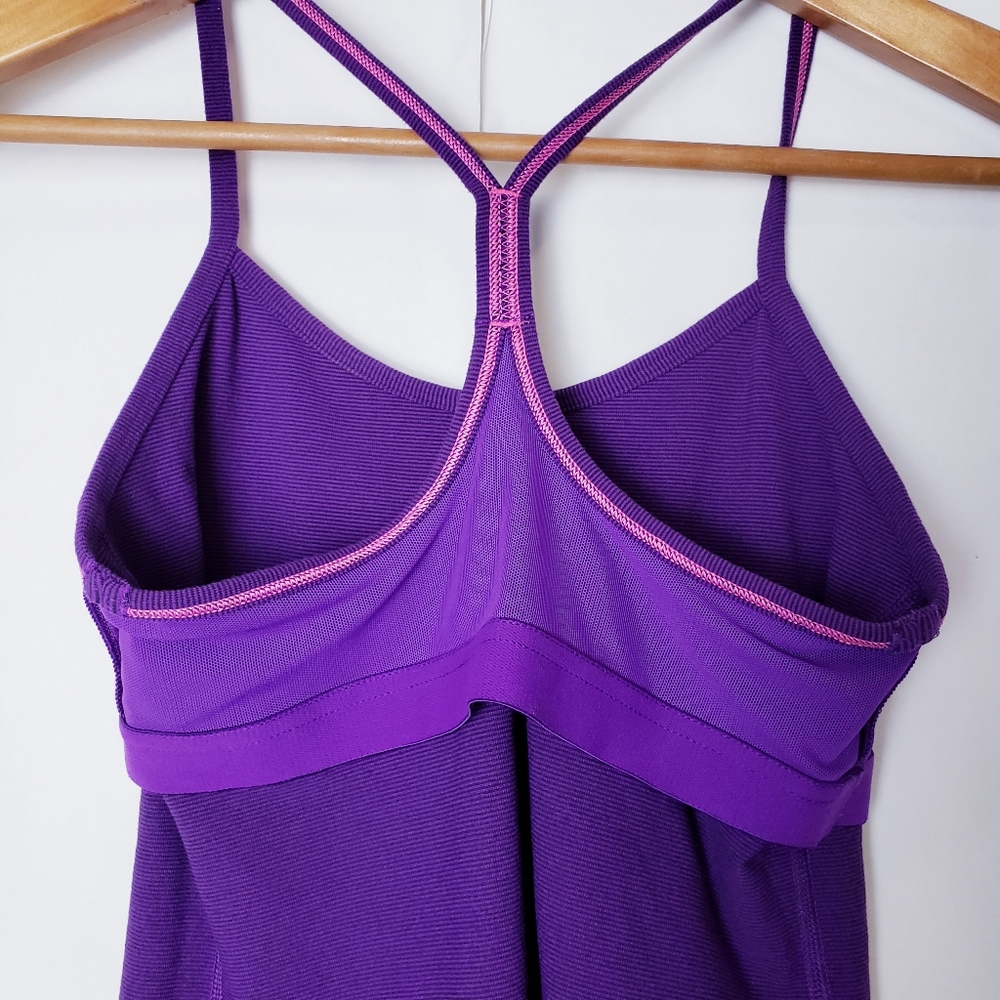 Lululemon Power Y Wee Stripe Violet Black Tank - Picture 8 of 8